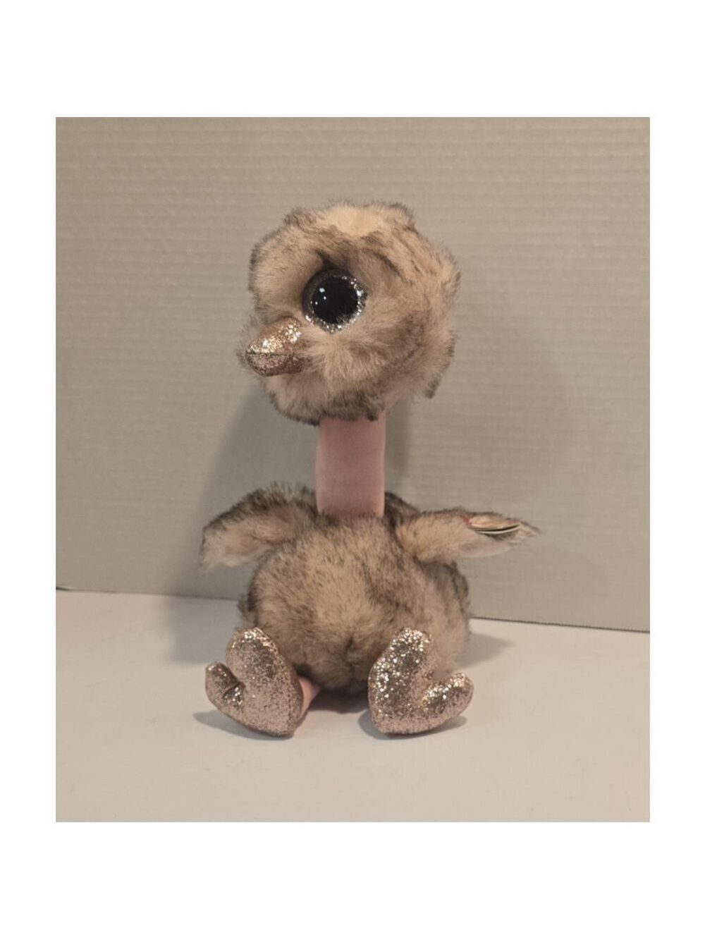 NWT 2019 TY Beanie Boos - Plush HENNA the OSTRICH - sitting - Medium Sized - Picture 3 of 9